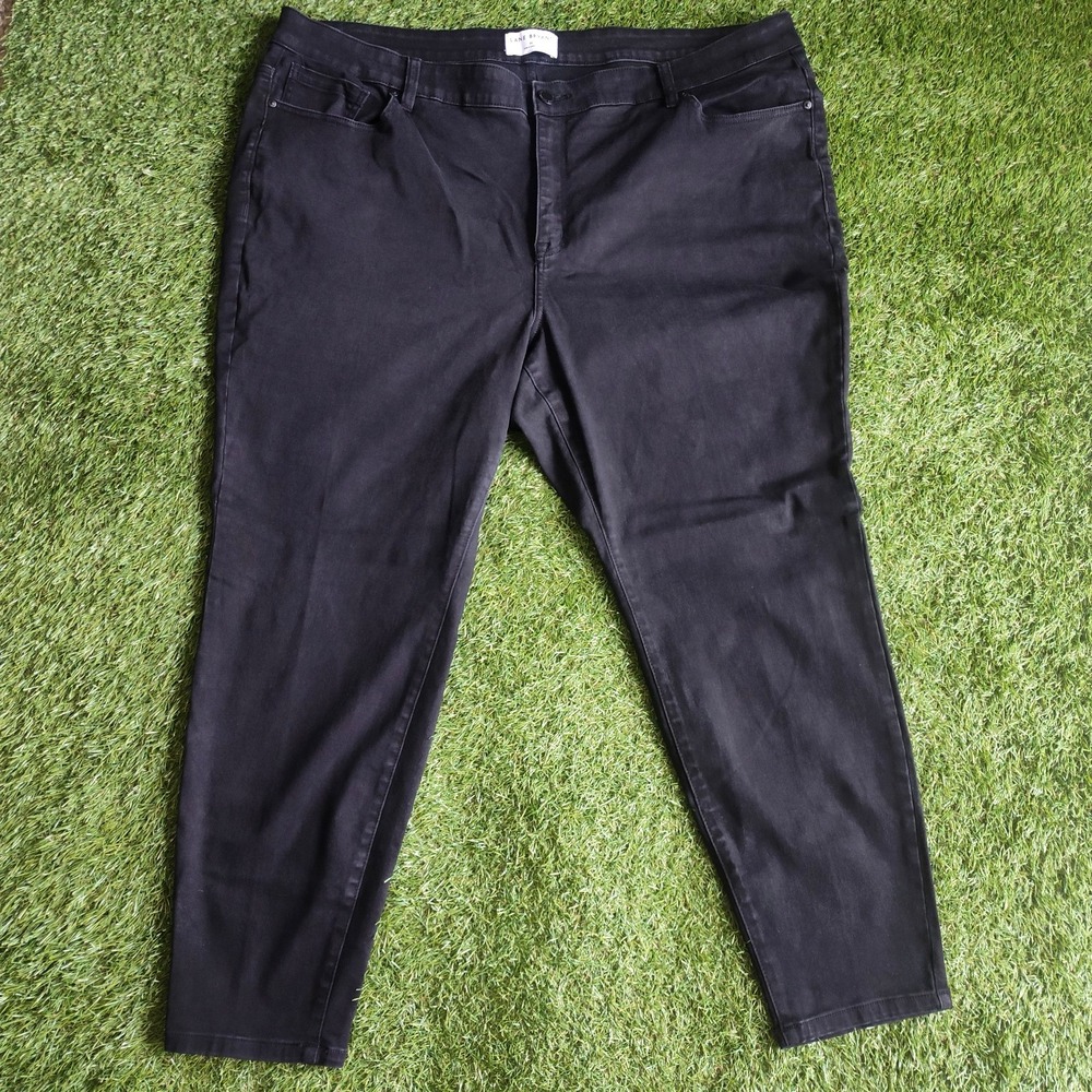 Lane Bryant Size 26  Black Mid Rise Signature Fit Skinny Jeans Plus Size
